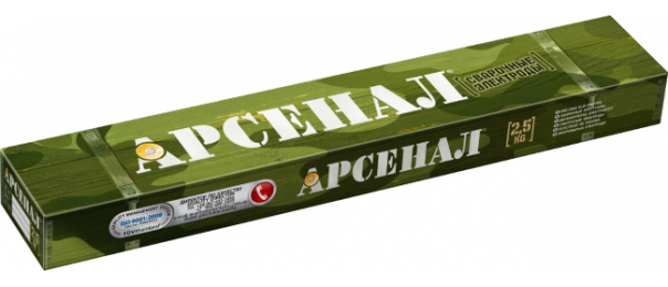 Электроды сварочные Арсенал МР-3, ф 3 мм (уп-2,5 кг) купить с доставкой в Молодинках