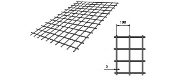 Сетка сварная (дорожная) 100х100х5мм 1,5х2м купить с доставкой в Молодинках