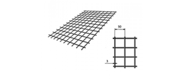 Сетка сварная (дорожная) 50х50х3мм 1х2м купить с доставкой в Молодинках